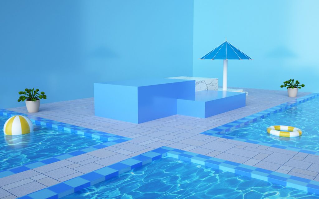 pool blue