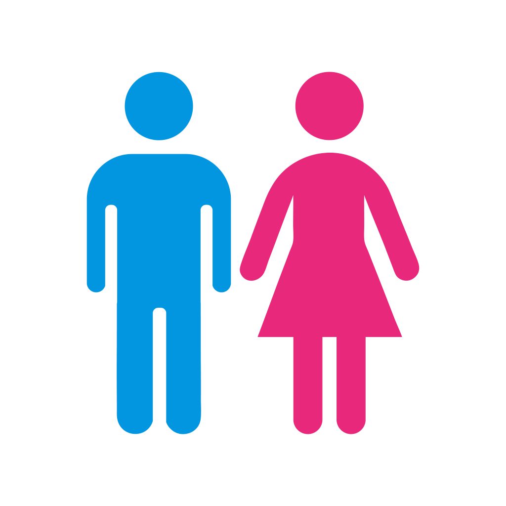 color of women and men