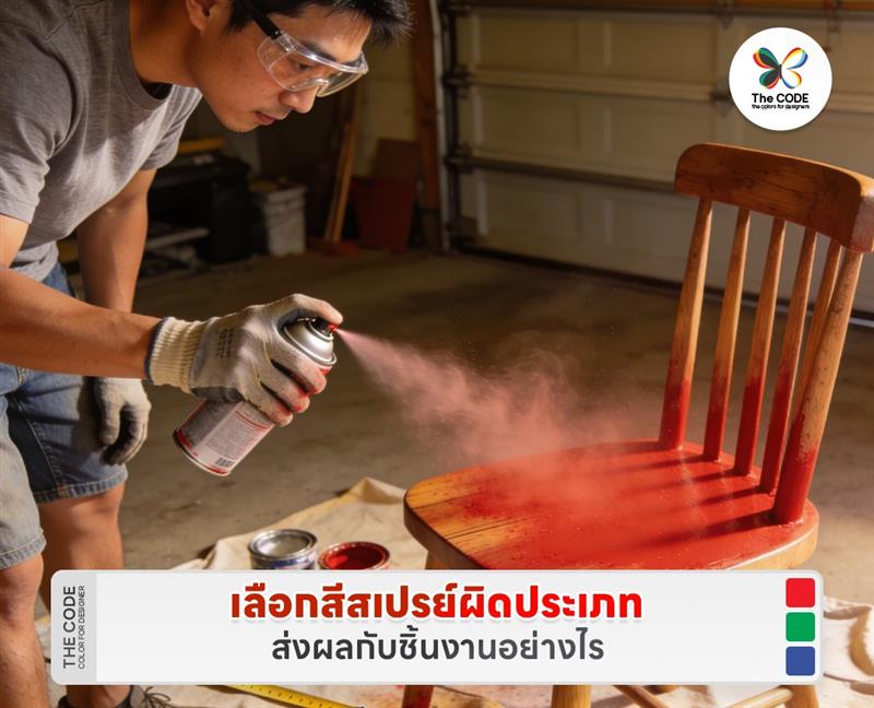 เลือกสีสเปรย์ผิดประเภท ส่งผลกับชิ้นงานอย่างไร