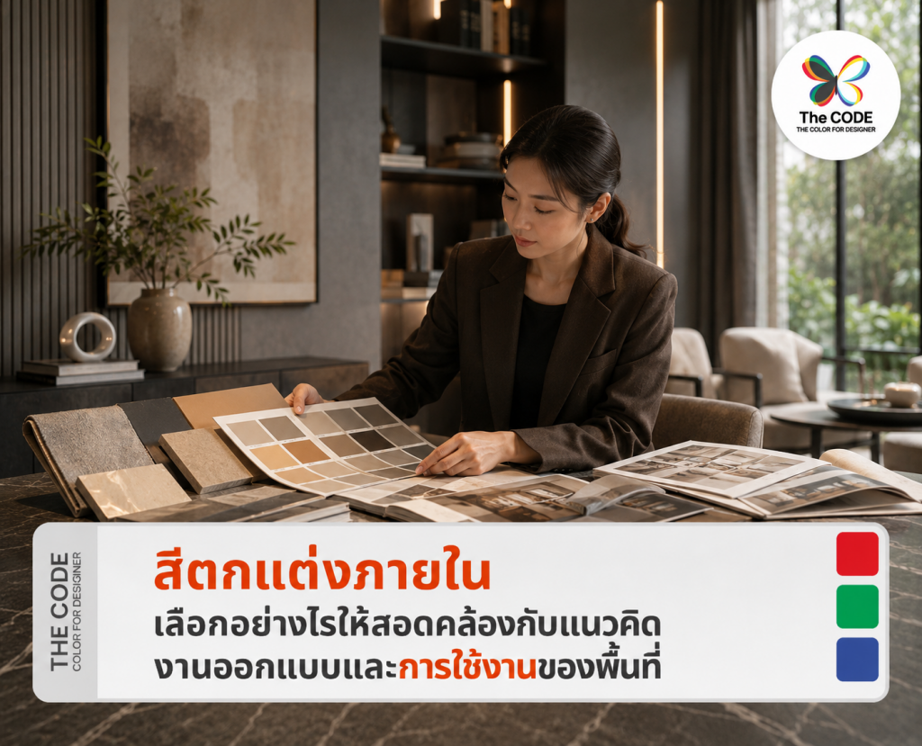 สีตกแต่งภายในเลือกอย่างไรให้สอดคล้องกับแนวคิดงานออกแบบและการใช้งานของพื้นที่