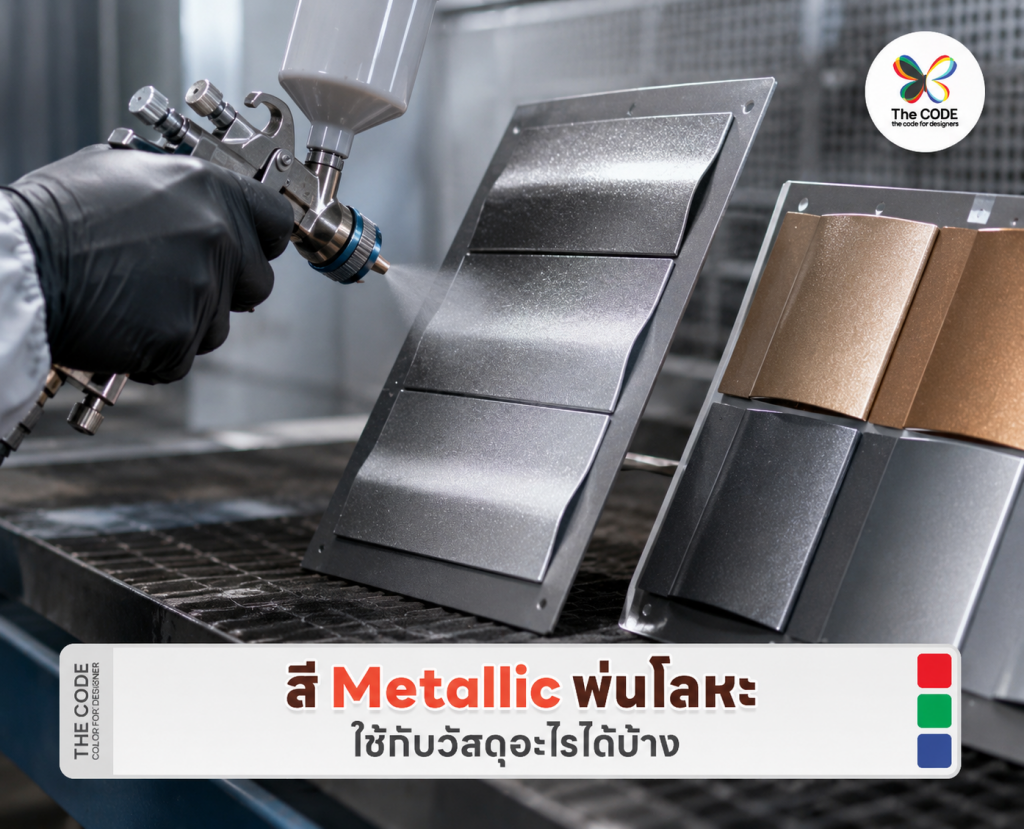 สี Metallic พ่นโลหะ ใช้กับวัสดุอะไรได้บ้าง