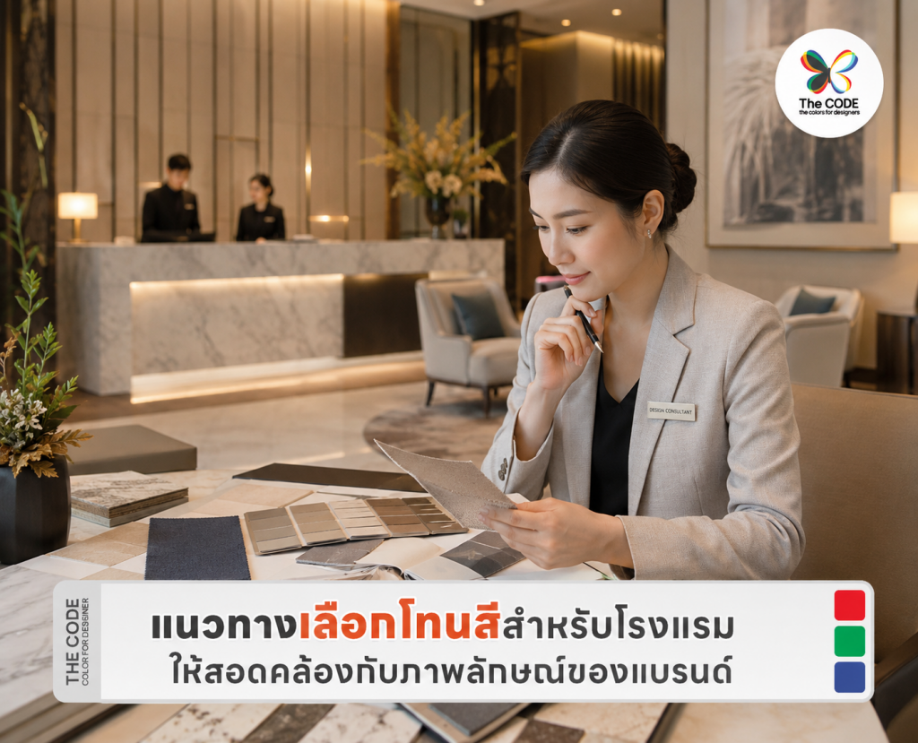 แนวทางเลือกโทนสีสำหรับโรงแรมให้สอดคล้องกับภาพลักษณ์ของแบรนด์